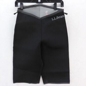 LL Bean Camaro Shorts Mens XL Black Second Skin Neoprene Ultraflex Diving Paddle